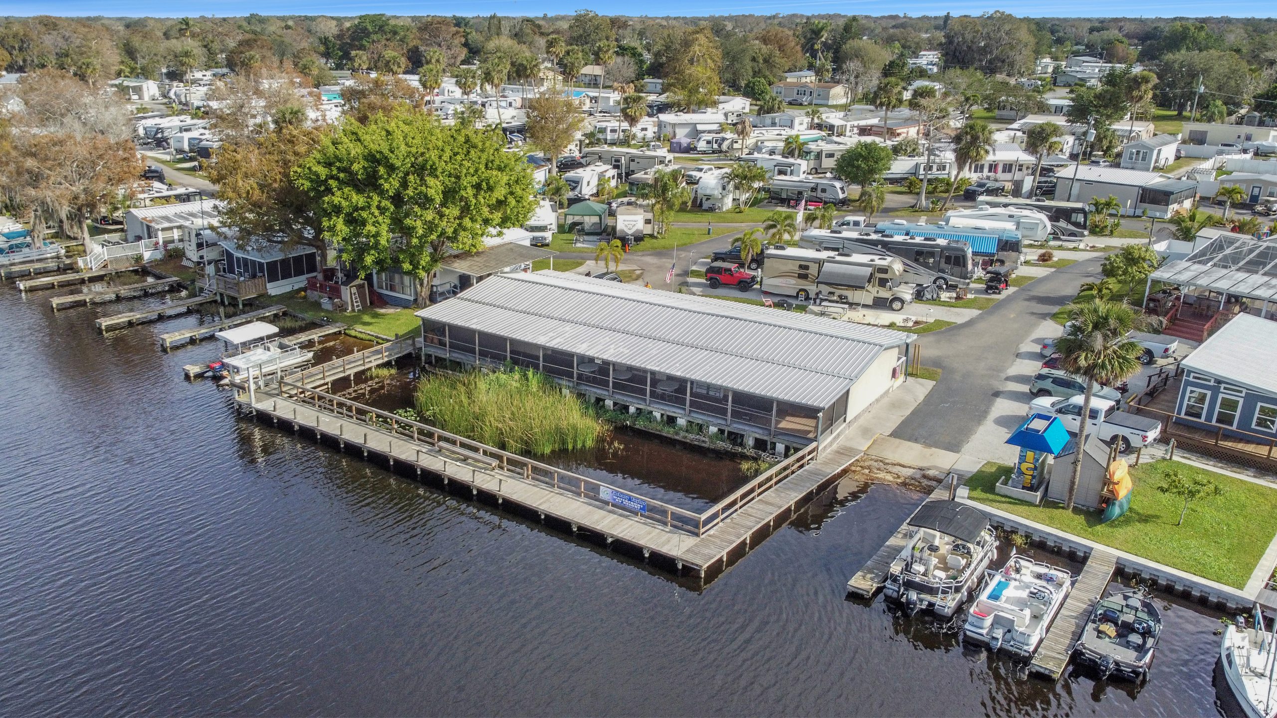 Aerial of Mobile Home Community